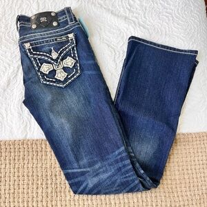 Miss Me low rise boot cut jeans